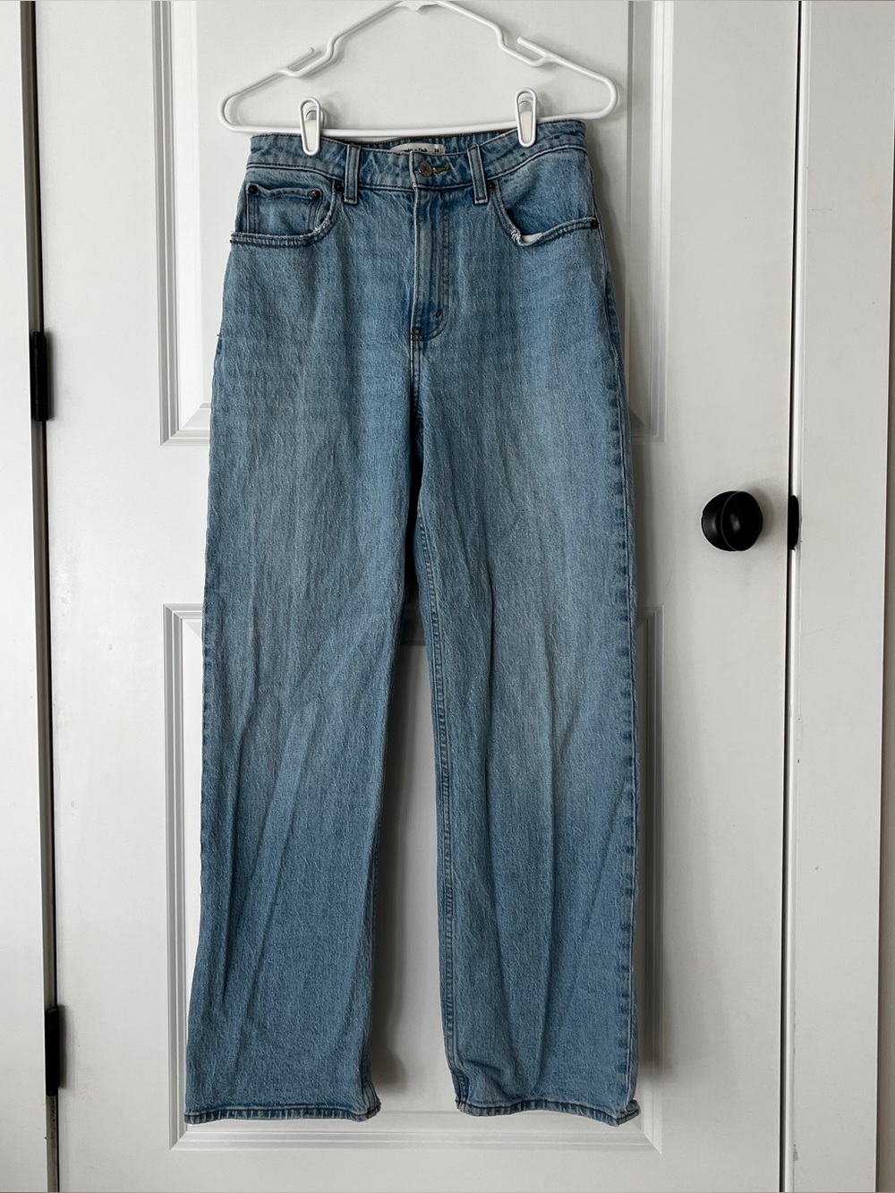 Abercrombie Curve Love High Rise 90s Relaxed Jeans 28 Regular Blue Denim